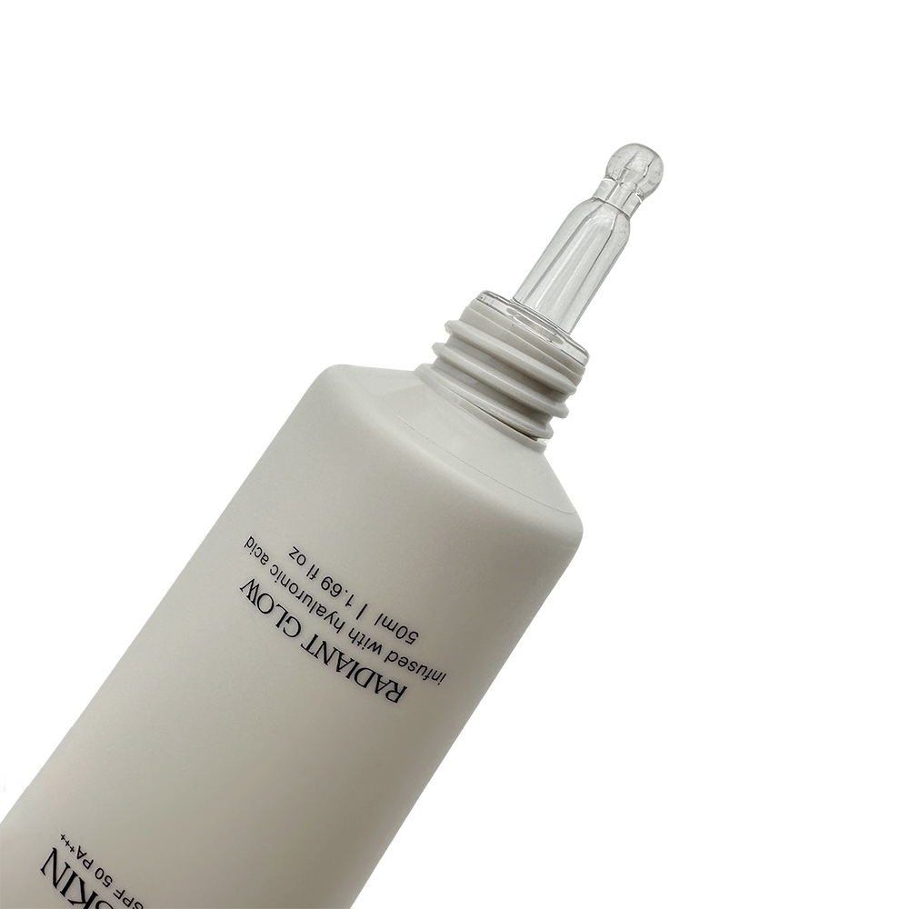 Sunscreen packaging cosmetic tube with dropper top Sunscreen packaging cosmetic tube with dropper top