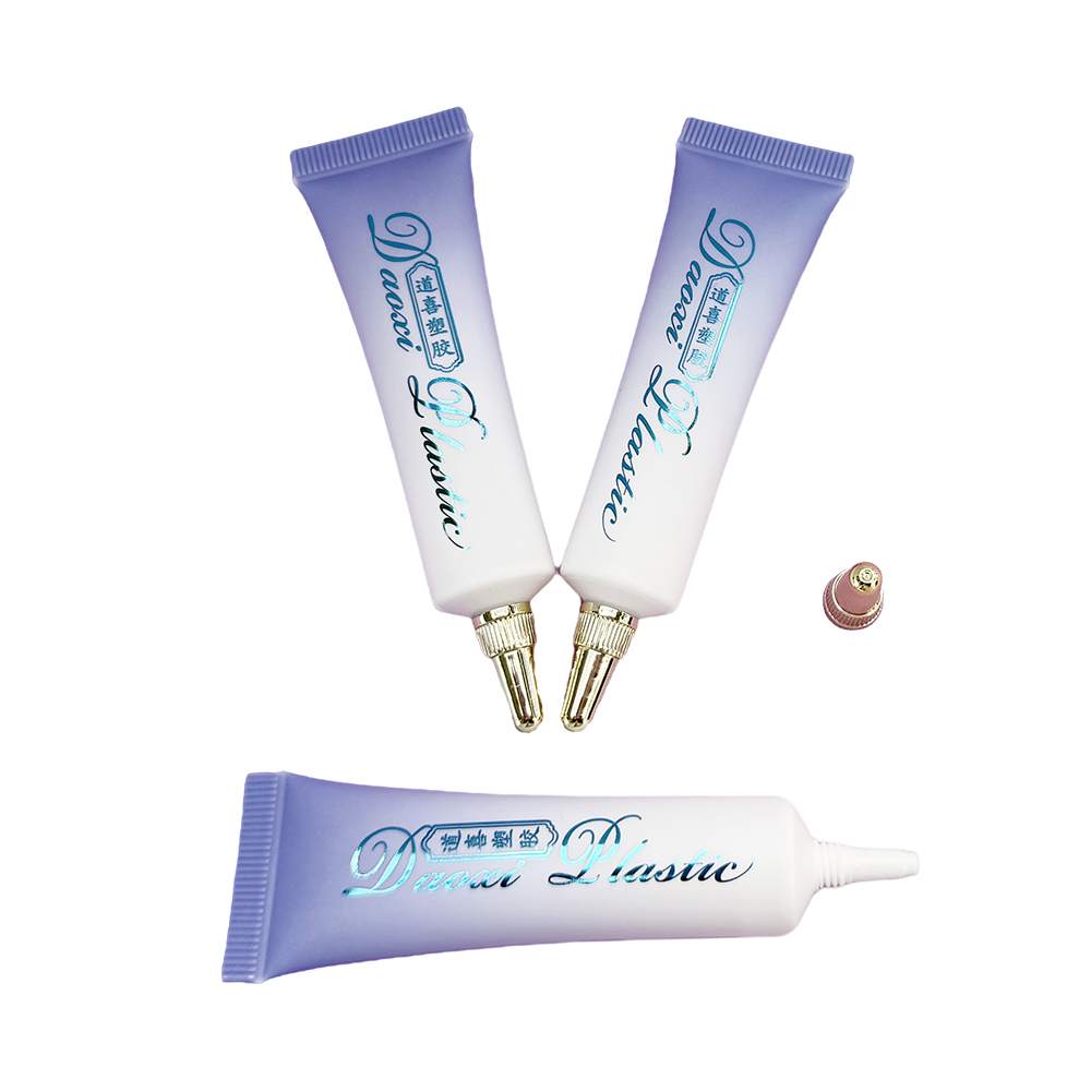 eye cream tube with nozzle tip eye cream tube with nozzle tip
