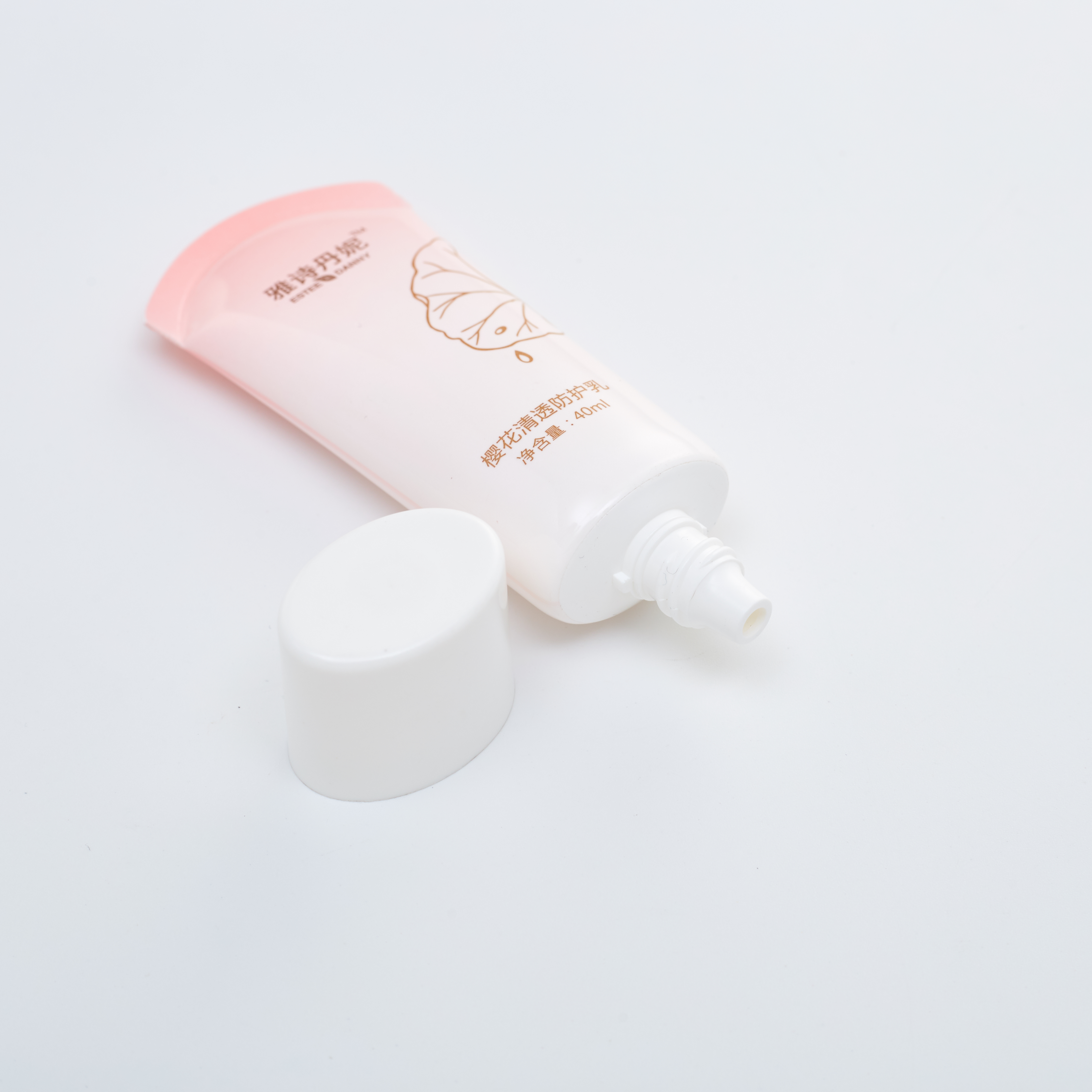 30ml 50ml Oval Shape Cosmetic Suncream Collapse Plastic Tube