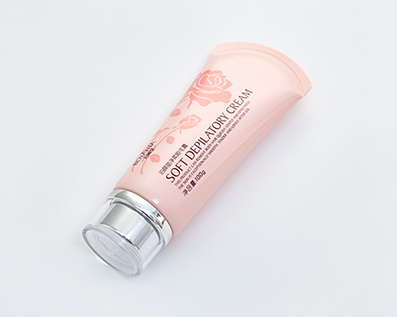 Pink 75ml plastic cosmetic tube
