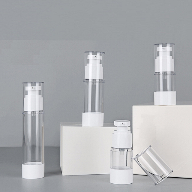 30ml 50ml Cosmetic Serum Cream Plastic Airless Pump Bottle