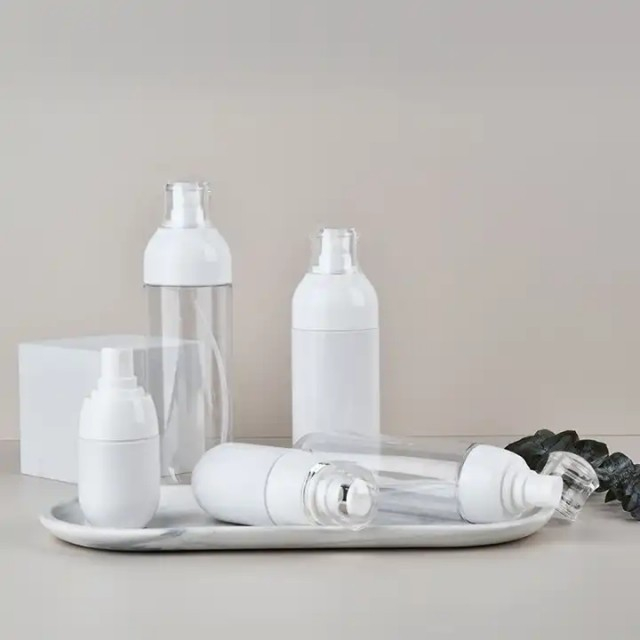 Transparent Make-up Packing Bottle PET Plastic Pump Bottles