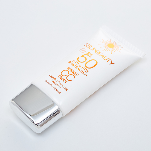 50ml Empty Flat Shape PE Sunscreen Suncream Tube