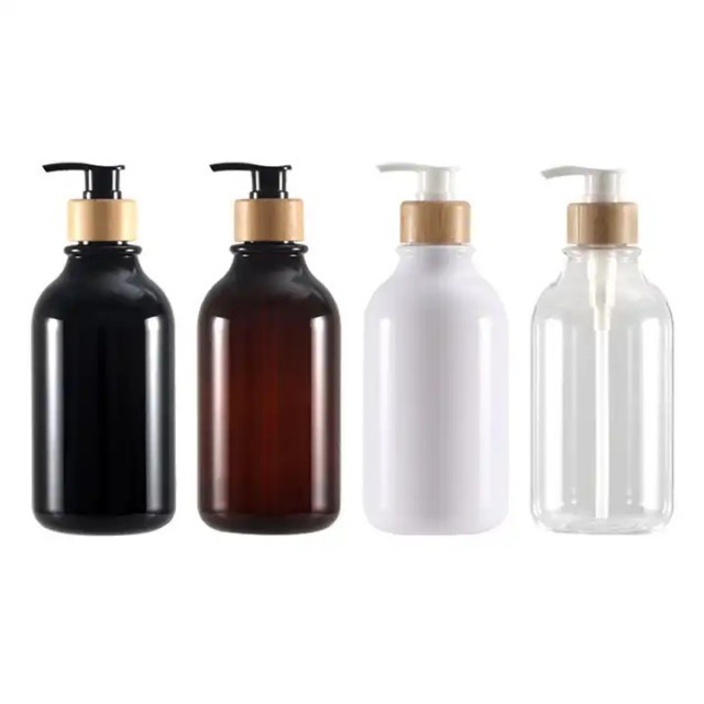 Wholesale Empty 300ml 500ml Pp Pet Plastic Hair Oil Bottles Shampoo Bottle With Lotion Pump