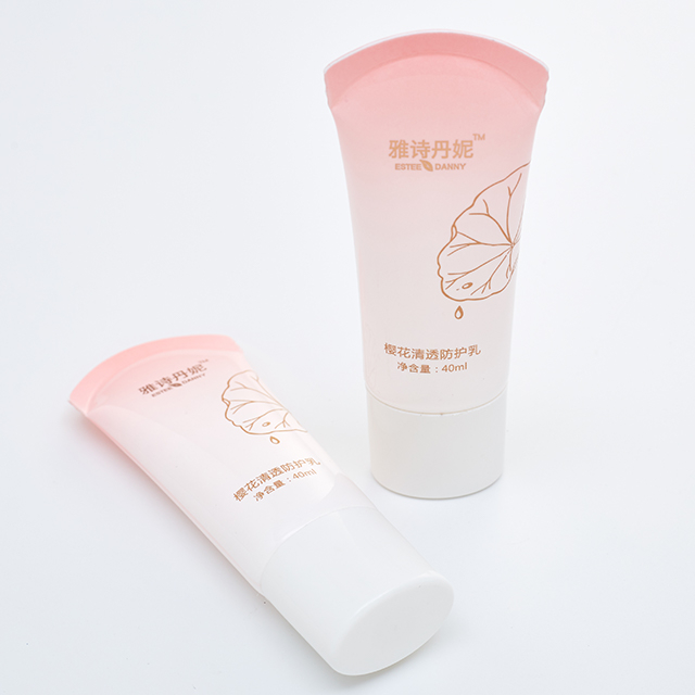 30ml 50ml Oval Shape Cosmetic Suncream Collapse Plastic Tube