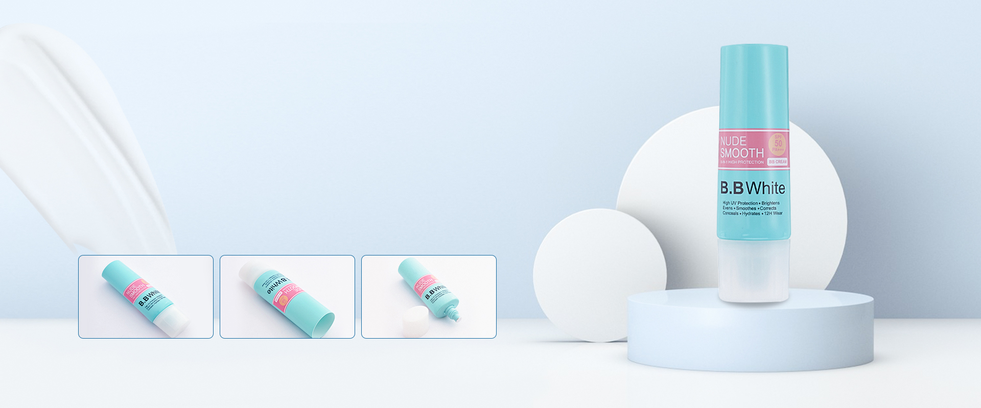 Biodegradable 22mm metallic cosmetic tube