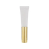 Gloss Gold Plating White Squeeze Soft Tube Packaging Eye Cream Massage Tube with Silicone Head