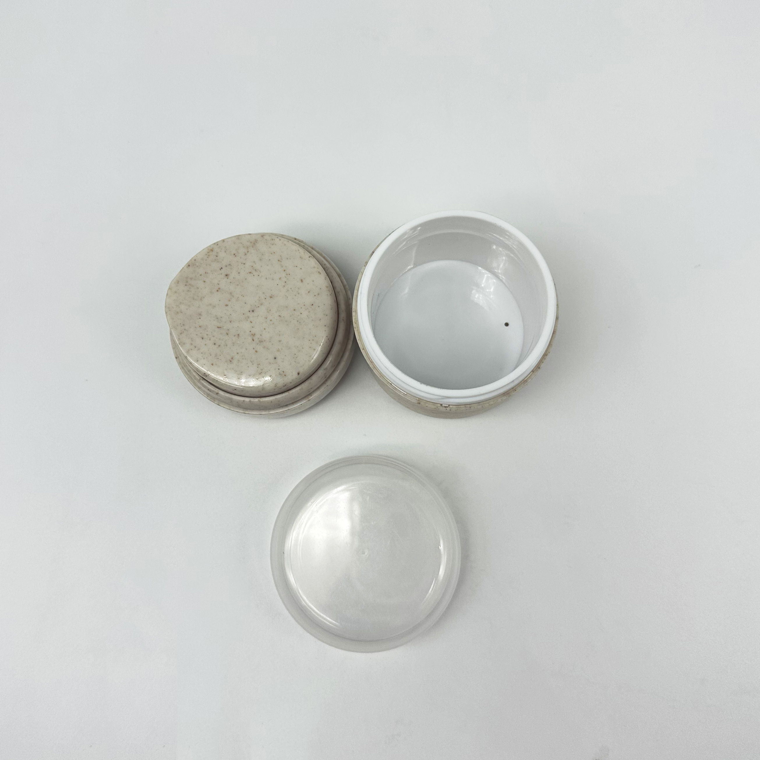 Airless pump wheat straw cosmetic jar