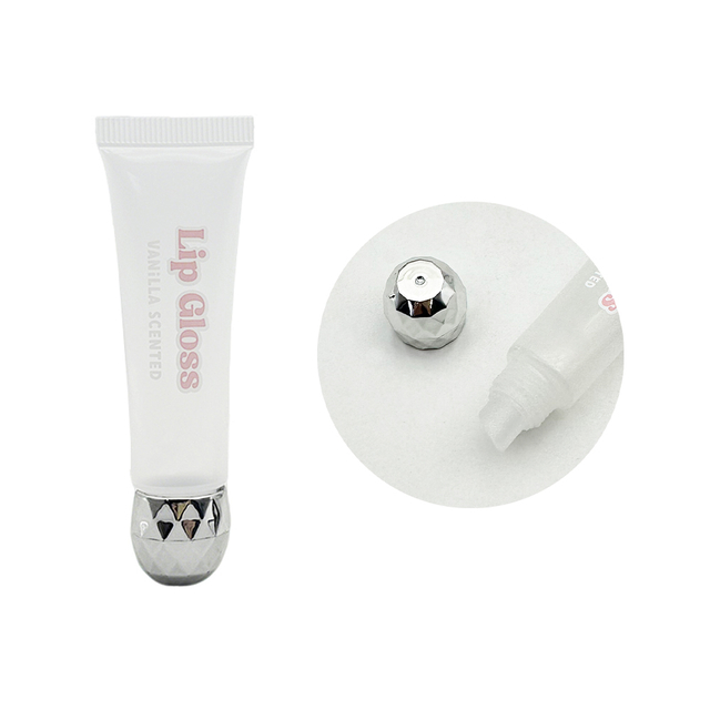 Custom Colorful clear Unique Screw Cap Lipgloss Tube Empty Container Packaging Frosted Glossy Squeeze Lip Gloss Tube