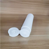 China Factory Empty Round Tail Open Unsealed Flip Top White Glossy Cosmetic Face Wash Facial Cleanser Soft Squeeze Tube
