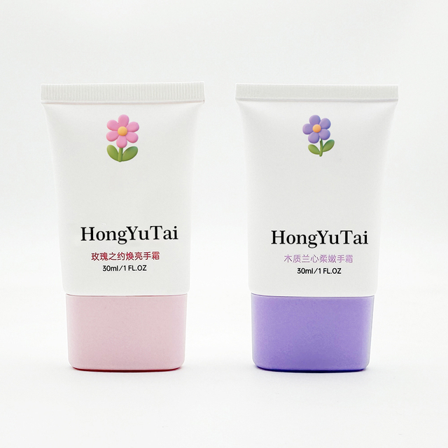 Cosmetic Packaging Empty Squeeze Tube Plastic Lotion Soft Flat Hand Cream PE Tubes for Skincare