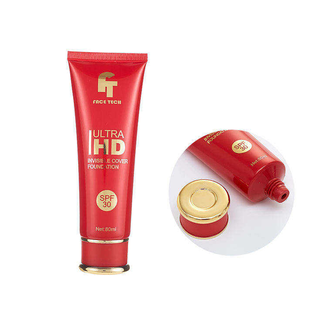Round Cosmetic Plastic Sun Protection Squeeze Tubes Packaging with Hot Stamping Screw Cap Soft Sunscreen Packaging Tube