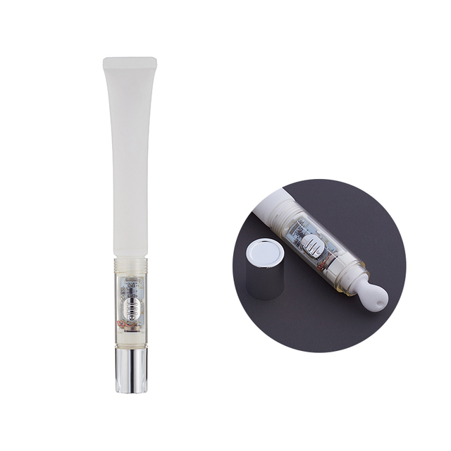 High Quality Squeezed Plastic Packaging Tube Electric Vibrating Eye Cream Hose with Massage Ceramic Head