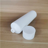 China Factory Empty Round Tail Open Unsealed Flip Top White Glossy Cosmetic Face Wash Facial Cleanser Soft Squeeze Tube