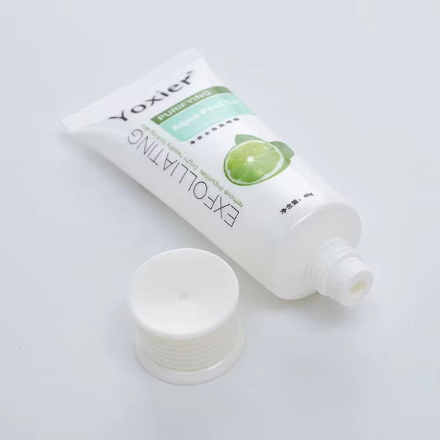 Hot Sale 40ml Empty Glossy White Soft Squeeze Soft Plastic Cosmetic Tube for Face Wash Cream Lotion