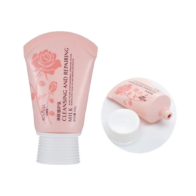 50ml Pink Screw Cap Squeeze Mockup Tube Empty Cosmetic Body Lotion Plastic Tube