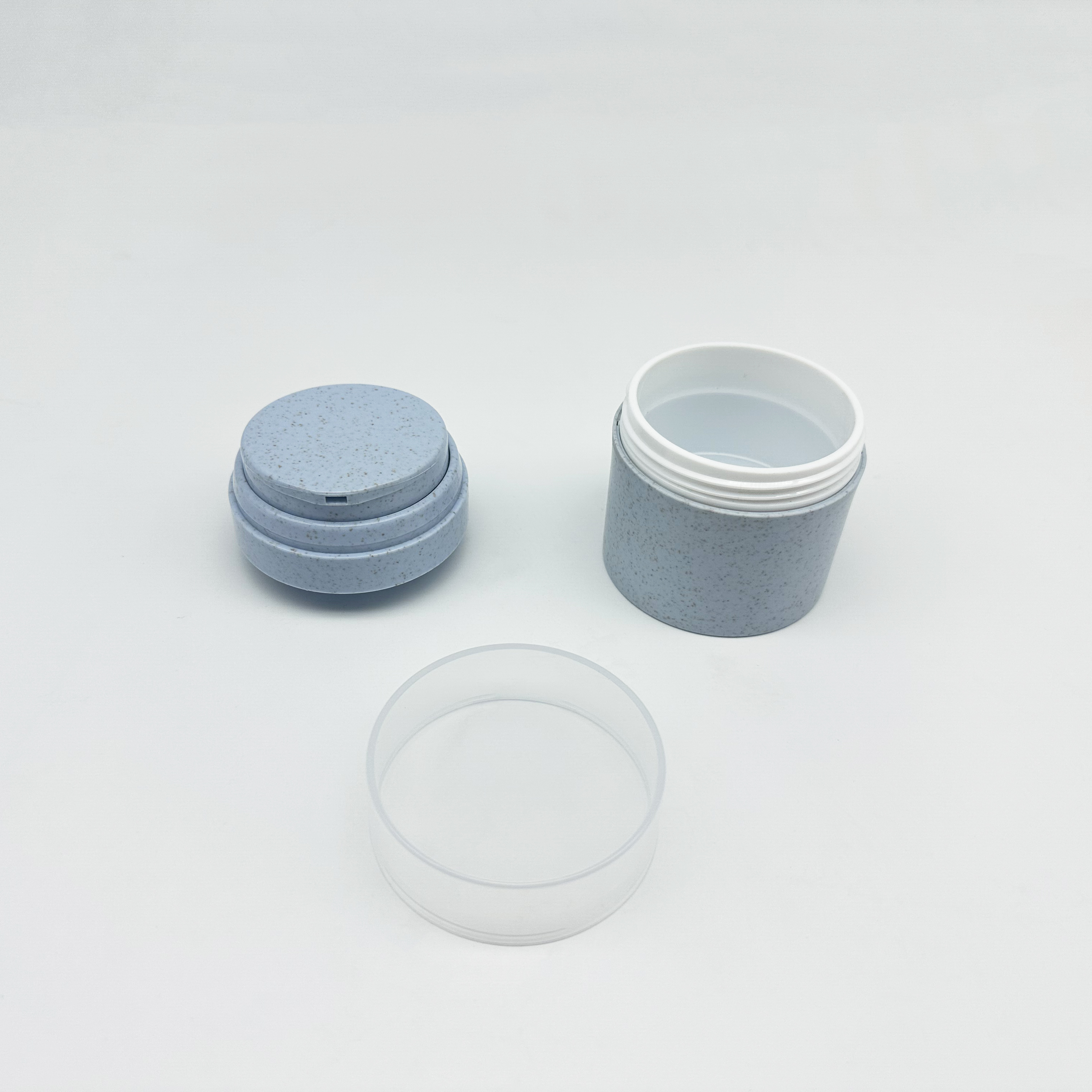 Airless pump wheat straw cosmetic jar