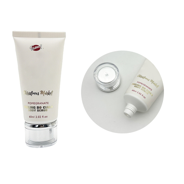 Customizable Body Lotion Squeeze Tubes in PE Plastic Cosmetic Tube Packaging with Acrylic Screw Cap