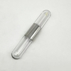 2-in-1 Oval 8ml Lip Gloss Lip Glaze Bottle Silver Plastic Lip Gloss Tube with Wand And Brush