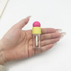 Empty Cute Mini 5ml Lipstick Tube Lipgloss Packaging Bottles Clear Lip Gloss Tubes with Brush Applicator Wand