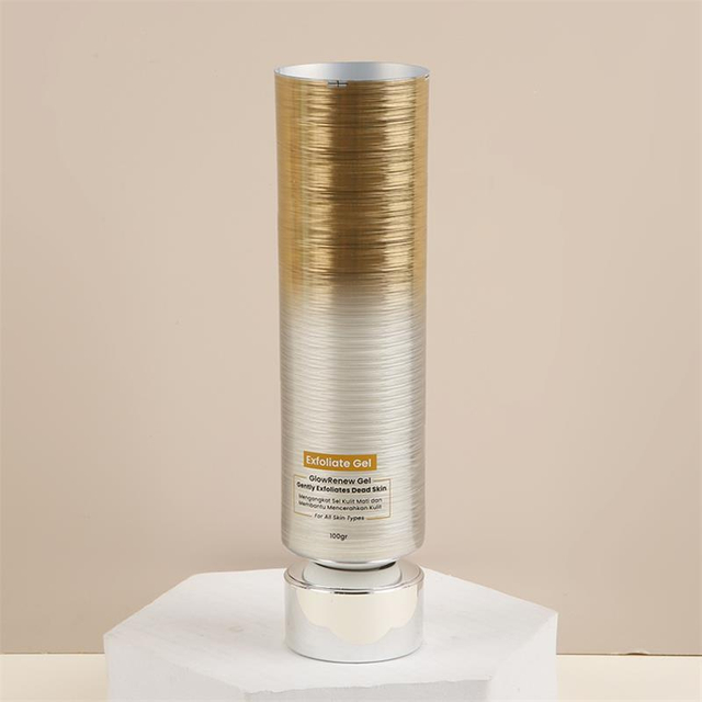Gradient Round ABL Tube Plastic Squeeze Tube Cream Lotion Packaging Makeup Tube with Screw on Cap