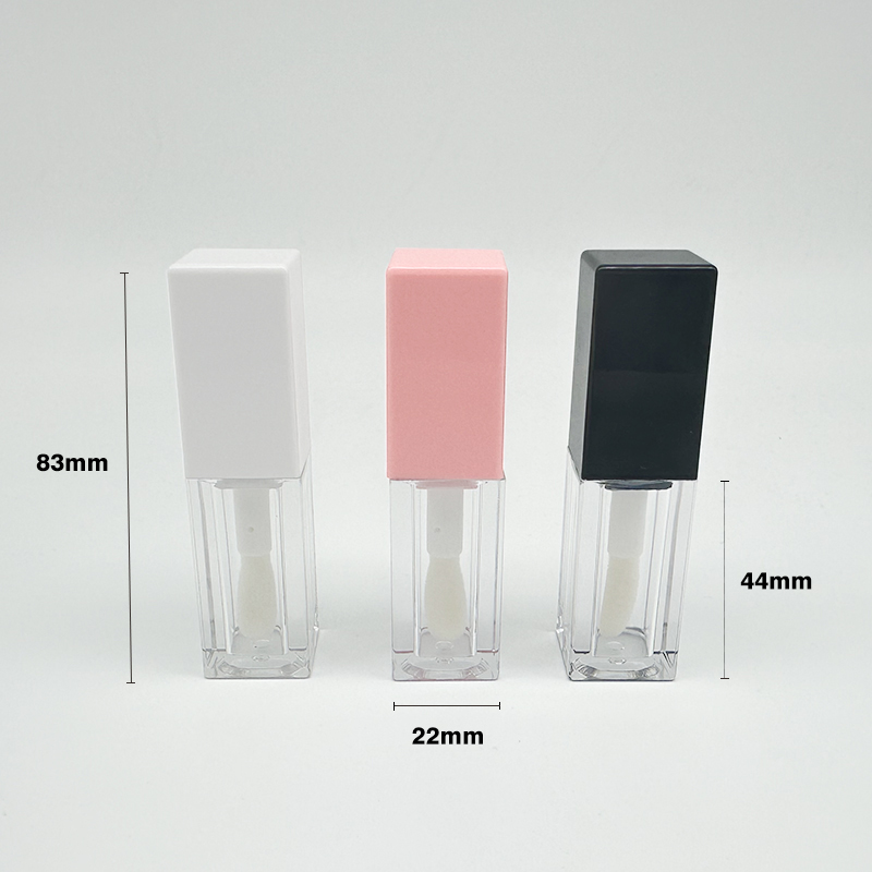 Lip gloss tube with wand