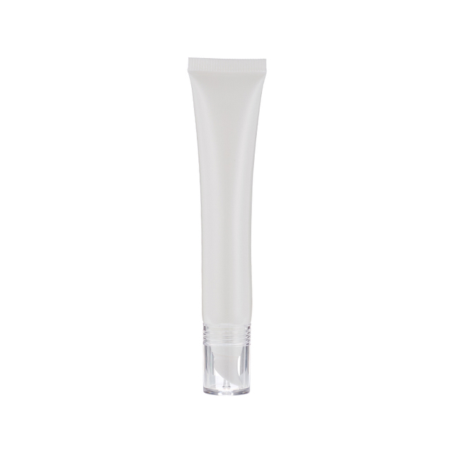 Skincare and Beauty Products Empty Eye Cream Massage Head Soft Tube Plastic Tube with Ceramic Applicator