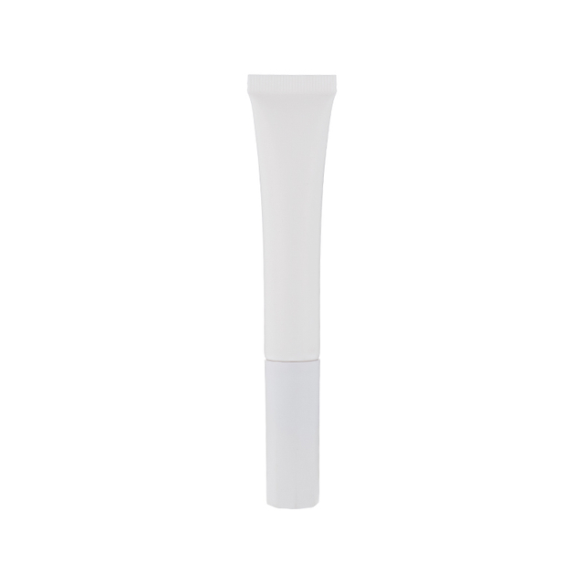 Plastic Cosmetic Tube Packaging with Brush Tip Lip Gloss Squeeze Tube with Brush Applicator