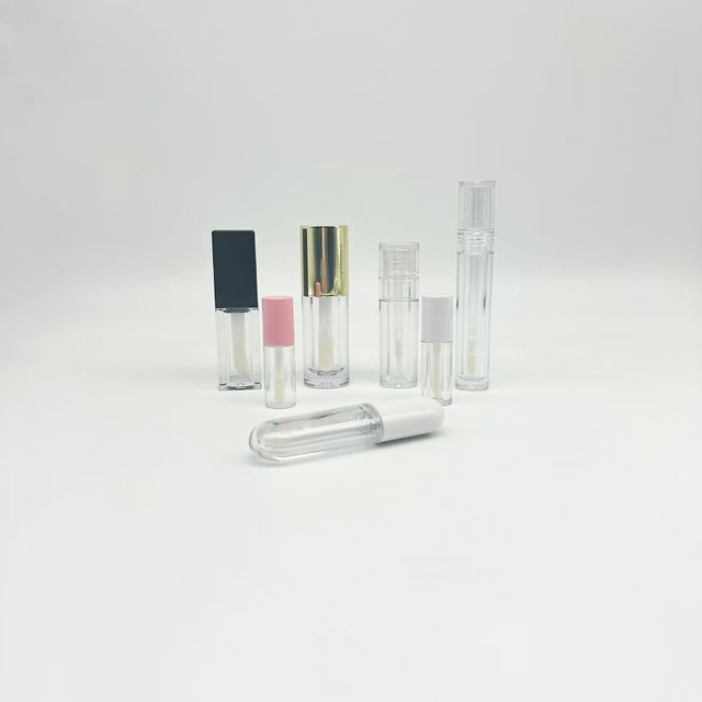Wholesale 1.2ml 3ml 4ml 5ml 6ml Pink White Black Empty Transparent Lip Gloss Tubes Lip Care Containers With Wand