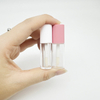 Professional Factory Wholesale 1.2ml 3ml White Pink Round Lip Gloss Container Mini Cosmetic Make-Up Tube Empty Lip Gloss Tube