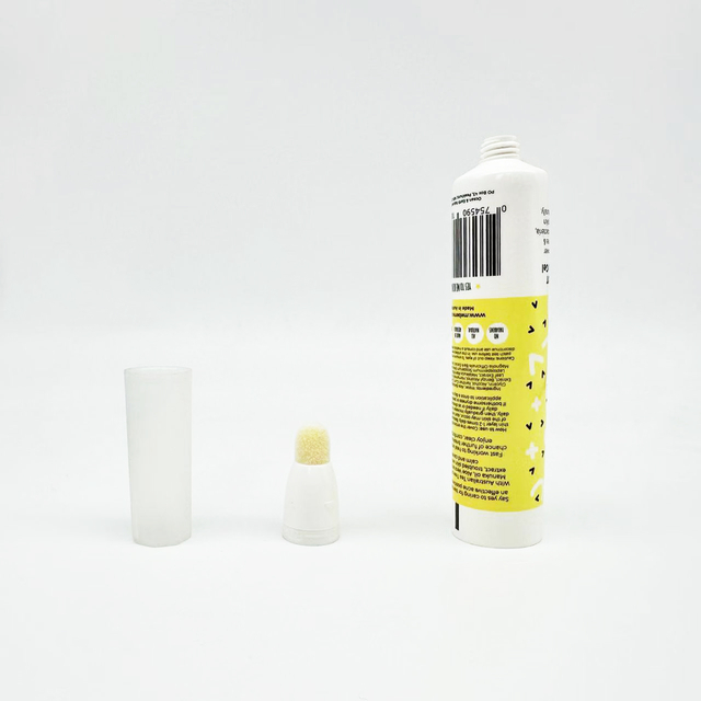 Empty Eye Cream Applicator Makeup Tube 30ml Plastic Tube Eye Cream Soft Tube With Sponge Applicator Brush