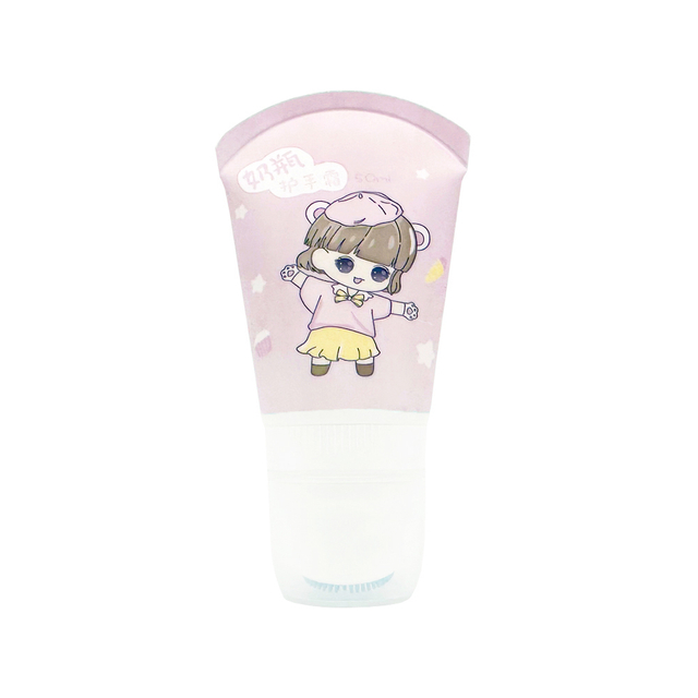 50ml Pink Soft Silicone Function Head Cosmetic Packaging Tube Custom Squeeze Tube Hand Cream