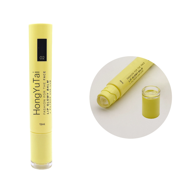 Newly Customized 15ml Silicone Lip Gloss Tube PE Material Cream Lip Balm Applicator Donut Lip Balm Tube