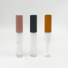 4ml Luxury Unique Empty ABS Plastic Exagon Shape Liquid Lipstick Cosmetic Packaging Lip Gloss Container Wand Tubes With Brush