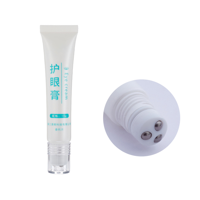 Custom Logo 15ml 20ml 30ml Skincare Tube Stainless Steel Applicator Roller Ball Eye Cream Tube with Screw Cap