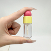 Empty Cute Mini 5ml Lipstick Tube Lipgloss Packaging Bottles Clear Lip Gloss Tubes with Brush Applicator Wand