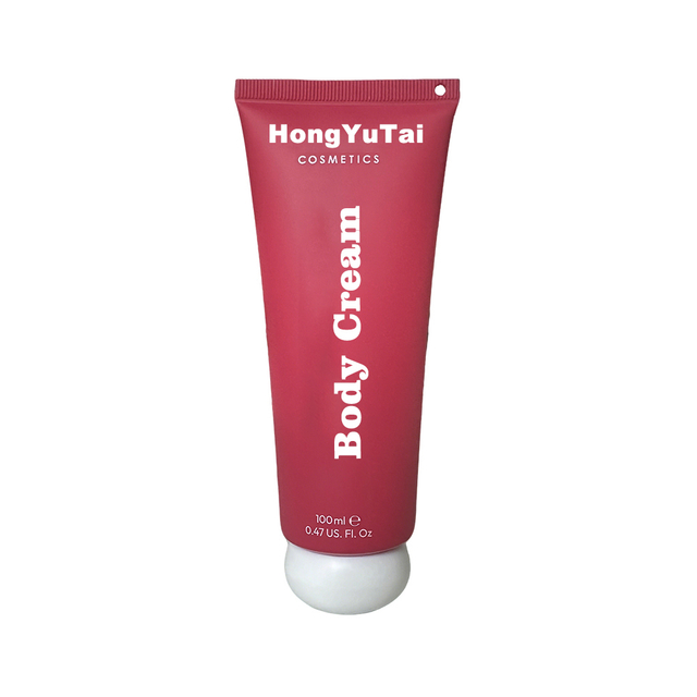 Plastic Printed Cosmetic Packaging Squeeze Tube 100ml Body Lotion Cosmetics Soft Tubes with Keychain Hole