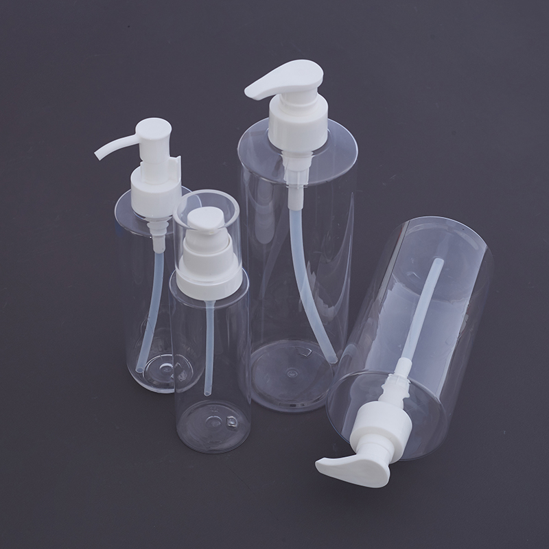 PET Cosmetic Round Bottle with Lotion Pump (7)