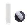 White Round Oval Custom Empty Plastic Cream Squeeze Cosmetic Packaging Tubes Center Twist Cap Special Function Head Flat Tube