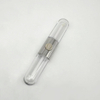 2-in-1 Oval 8ml Lip Gloss Lip Glaze Bottle Silver Plastic Lip Gloss Tube with Wand And Brush