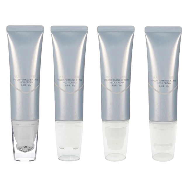 Empty Various Silicone Head Cosmetic Tubes Soft Makeup Roller Ball Tubes with Special Massage Applicators