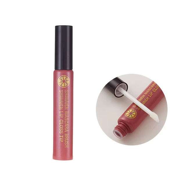 Custom Logo Soft Red Hot Stamping Empty Lip Balm Cosmetic Packaging Lipgloss Squeeze Tube with Wand