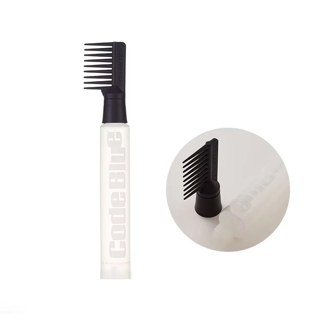 Round Shaped Special Applicator Tubes Custom Empty Plastic PE Hair Care with Comb Applicator