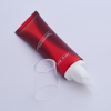 Custom Empty Plastic Cream Squeeze Facial Cleanser Vibration Massage Silicone Gel Applicator with Oval Cosmetic Packaging Tube
