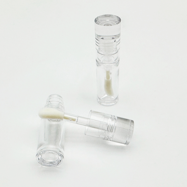 Clear PET Lipgloss Tube Containers with Thick Wand 5.5ml Plastic Tube for Lip Balm