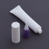 Plastic Cosmetic Tube Packaging with Brush Tip Lip Gloss Squeeze Tube with Brush Applicator