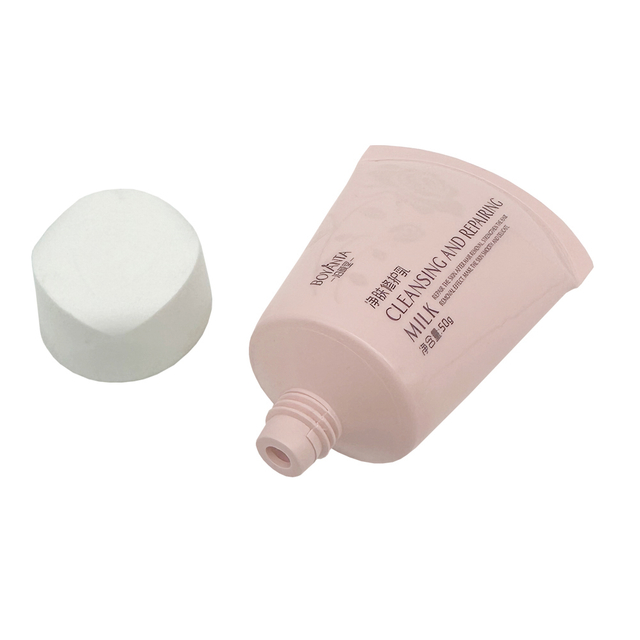 Pink 50ml 100ml Acrylic Cap Screw Cap Skincare Cosmetic Packaging Squeeze Tube Body Cream Lotion Tube 