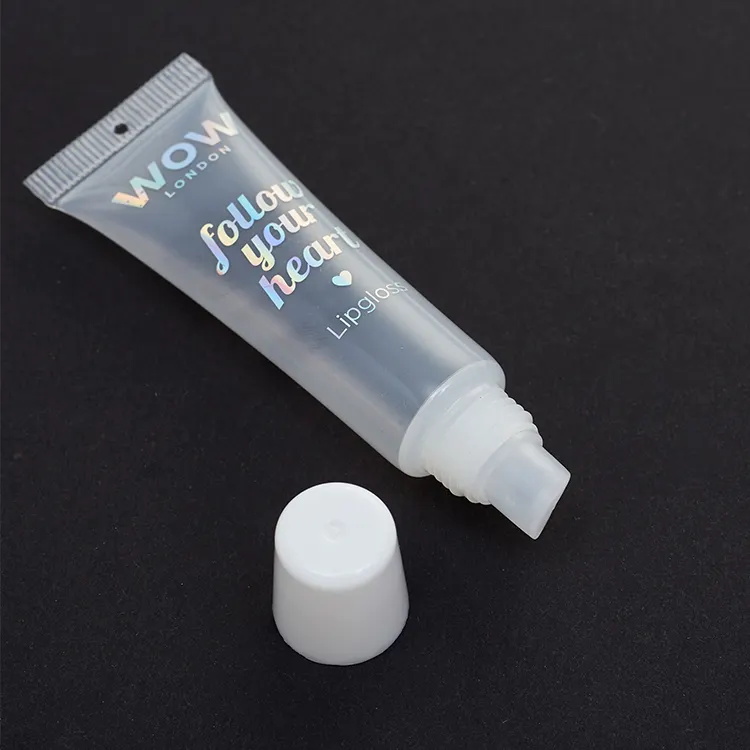Clear lipgloss squeeze tube