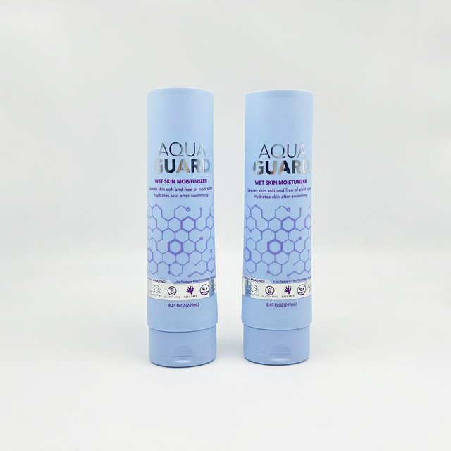 250ml Empty Squeeze Soft Makeup Cream Body Lotion Tube Oval Cosmetics Tube Packaging With Flip Top Cap