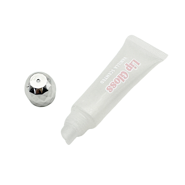 Custom Colorful clear Unique Screw Cap Lipgloss Tube Empty Container Packaging Frosted Glossy Squeeze Lip Gloss Tube